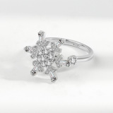 TikTok, модное кольцо с цирконом, коллекция 2021, изысканный стиль