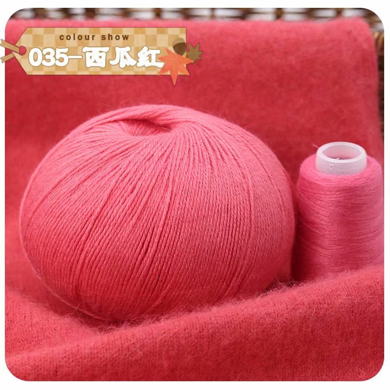 Lavado sin encogimiento Hilo de Cachemira de 3 hilos tejido a mano suave y ajustado bufanda de bebé sombrero abrigo hilo tejido a mano lana tejida a mano