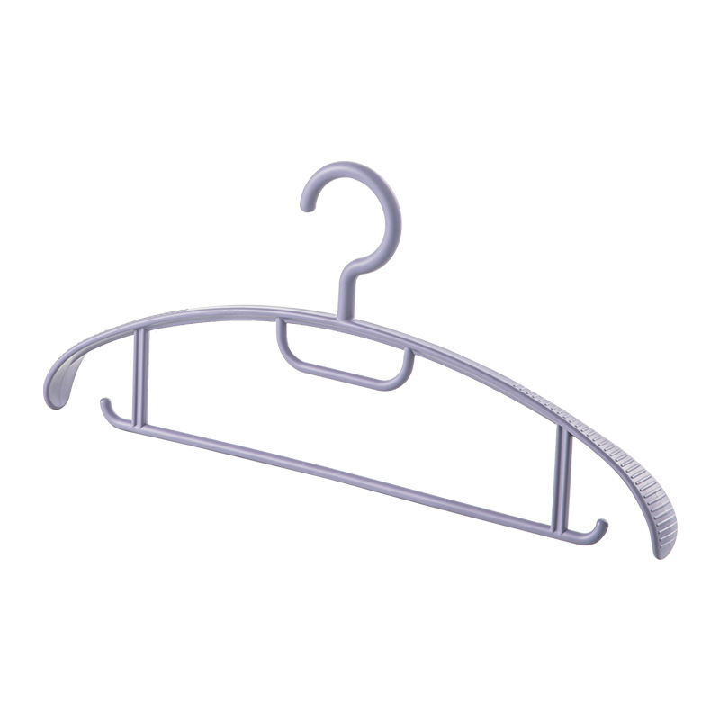미끄럼 방지 와이드 숄더 옷걸이 보라색 10개입 (두껍고 넓은 타입) 88027