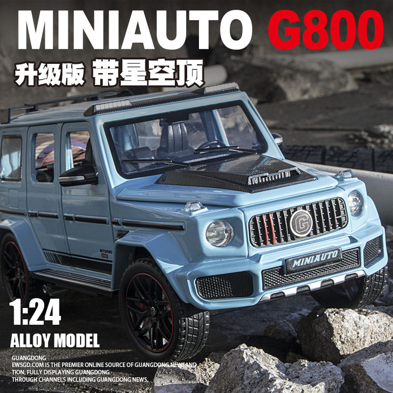Nuevo producto 1:24 Babos G800 simulación de aleación coche Tire hacia atrás luz y sonido modelo Decoración Juguetes Para Niños al por mayor