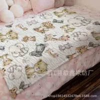 Woodland Pine Forest Нейтральное детское одеяло для мальчиков и девочек, детская комната фланель