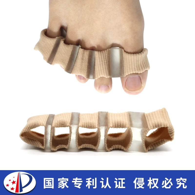 Вальгусная деформация пальцев ног, перекрывающаяся большая кость стопы, носимый разделитель пальцев обуви, ортез с тремя пальцами, дневной и ночной