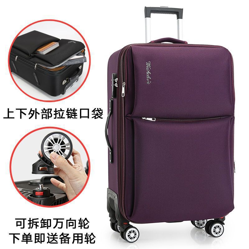 Método de maleta de viaje Oxford Bra-bar, maleta de moda para hombres y mujeres, maleta de estilo coreano, lienzo, caja de código, maleta de cuero.