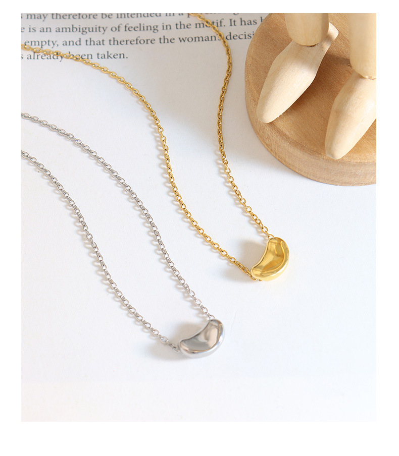 1 Piece Simple Style Solid Color Titanium Steel Plating Necklace_colorza_5