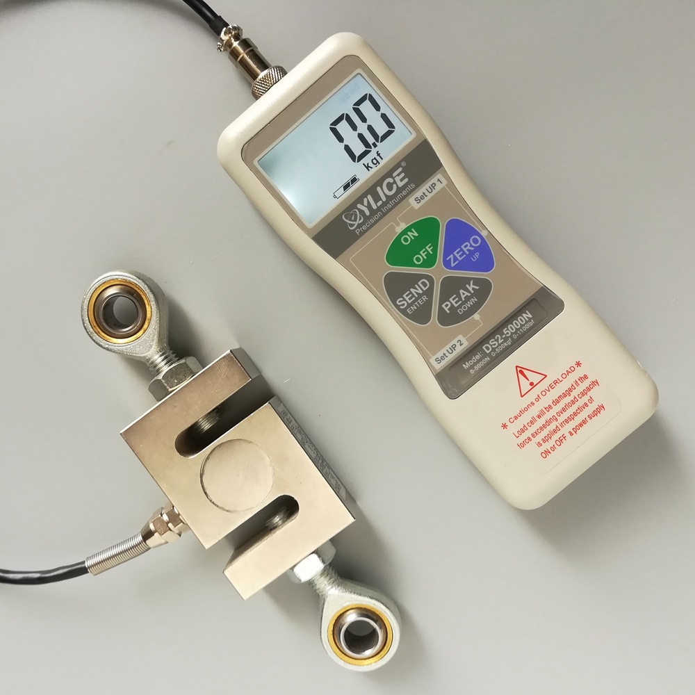 DS2数显推拉力计测力计拉压力外置微型大量程S型传感器500/5000kg