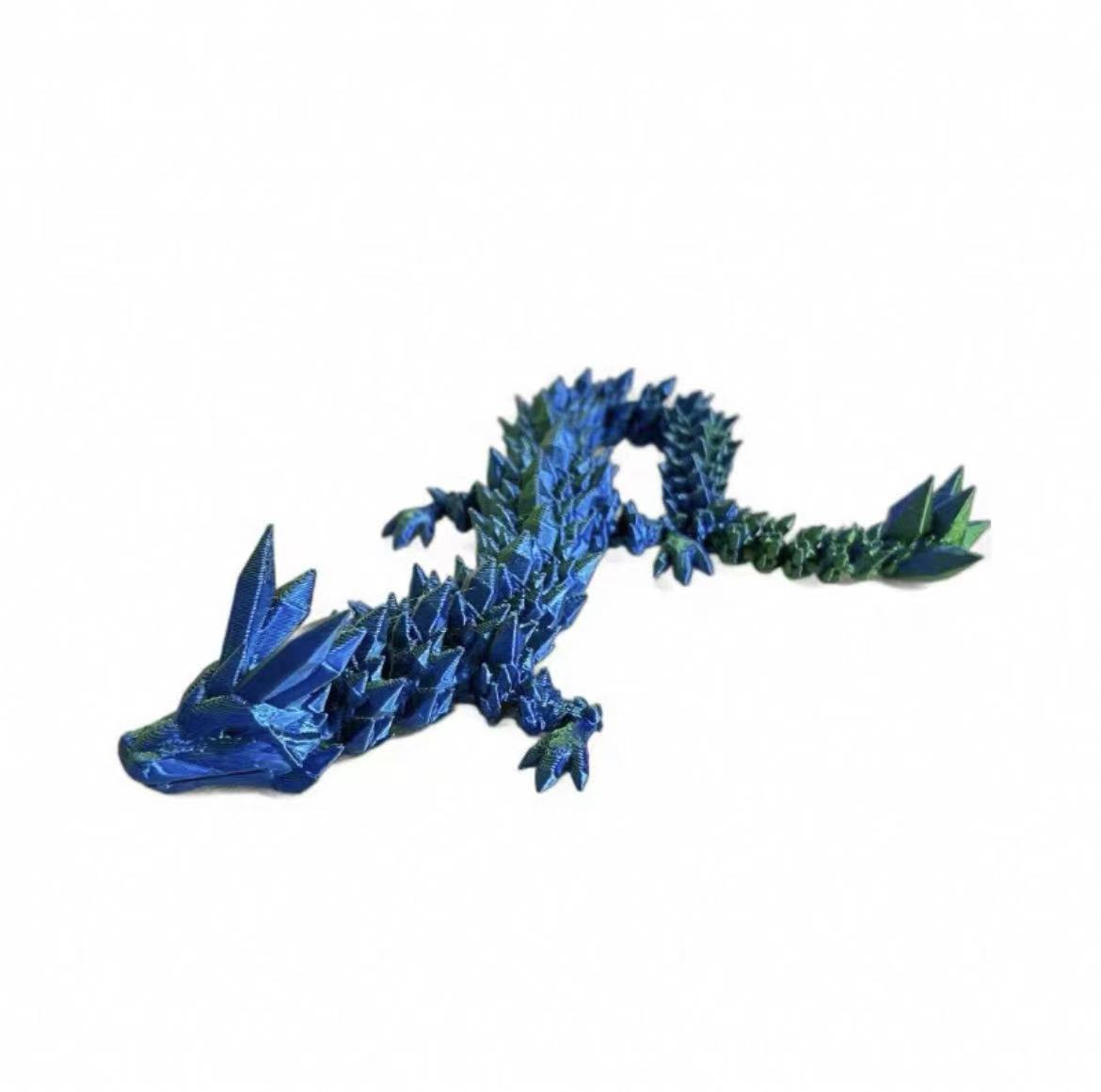 [Fabricante de suministro] 3D impresa nocturna cristal dragón chino dragón huevo de dragón junta completa móvil nocturna juguete ornamental