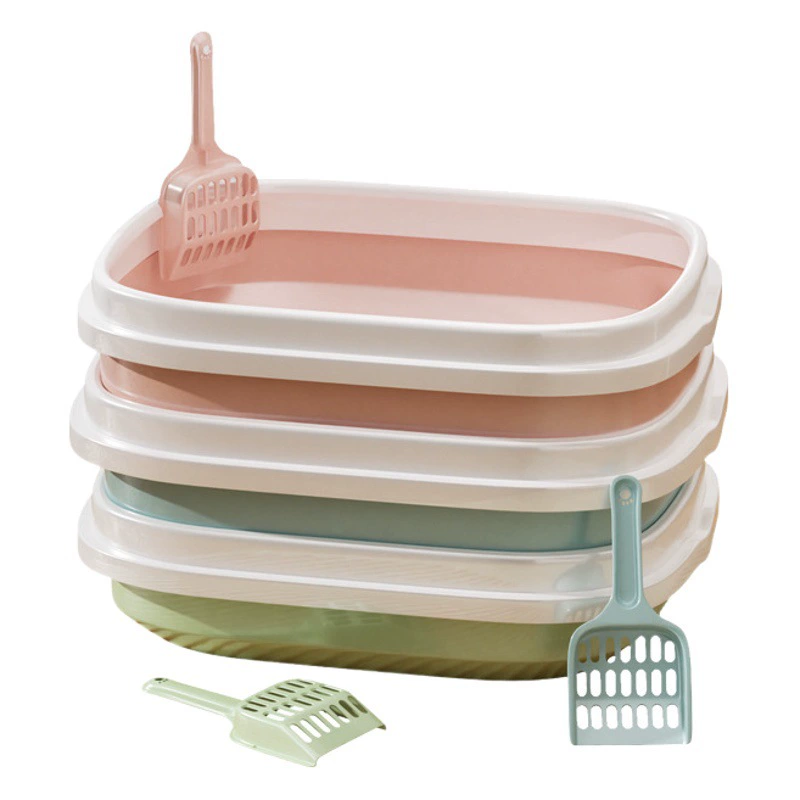 Бассейн для кошачьего туалета Большой утолщенный полузакрытый туалет для кошек Защита от запаха Бассейн для кошачьего туалета с защитой от брызг Принадлежности для кошек Полная коллекция