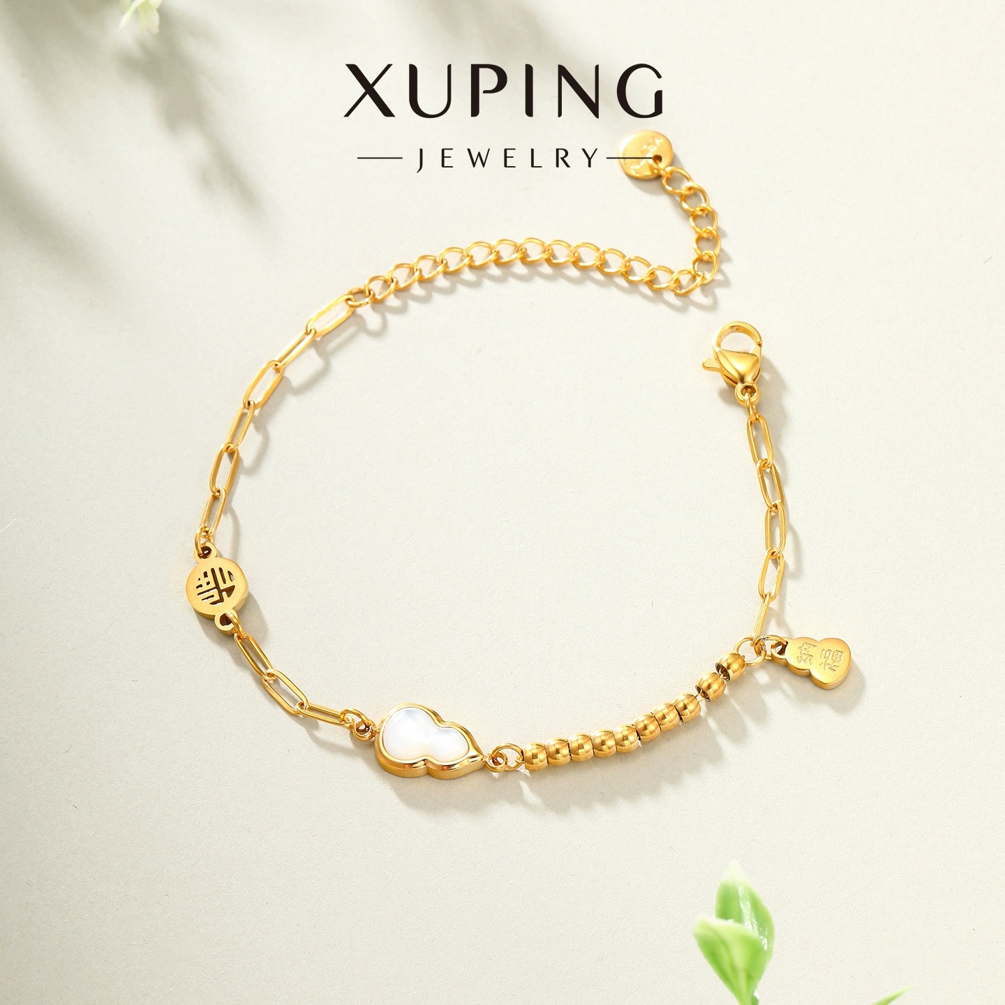 Xuping moda nueva pulsera de lujo ligera transfronteriza de color 24k oro oro joyas diarias al por mayor mujeres
