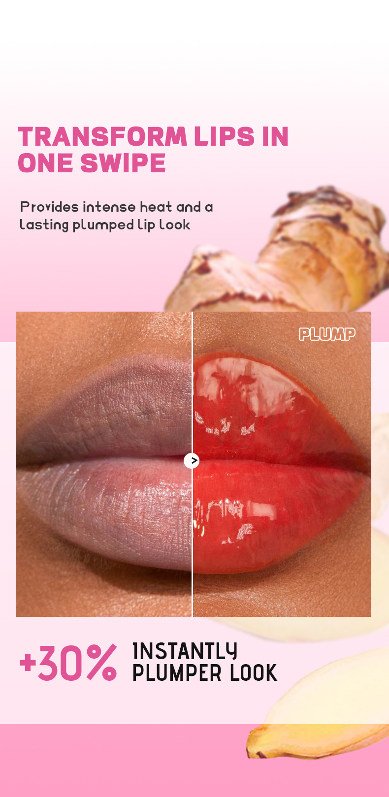 Pudaier Lip Plumping Gloss Moisturizing Ginger Non Fading Lipstick_voghion.com
