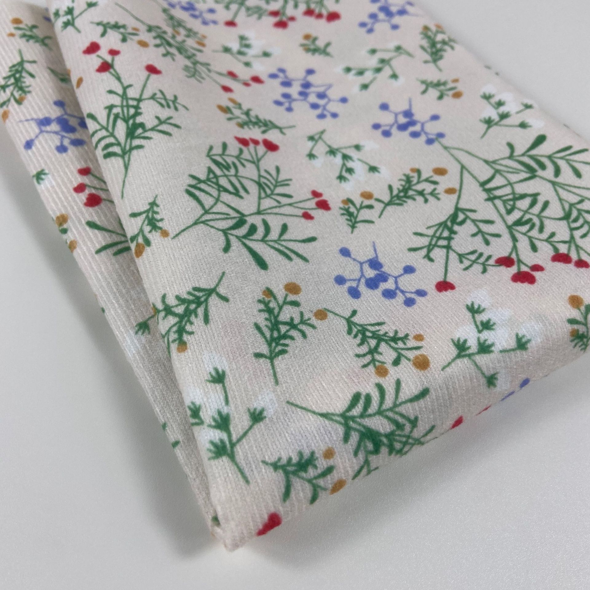 Fábrica al por mayor en stock nueva Corea del Sur ins pequeña silla floral mantel impreso TELA ESCOCESA decoración hogar paño