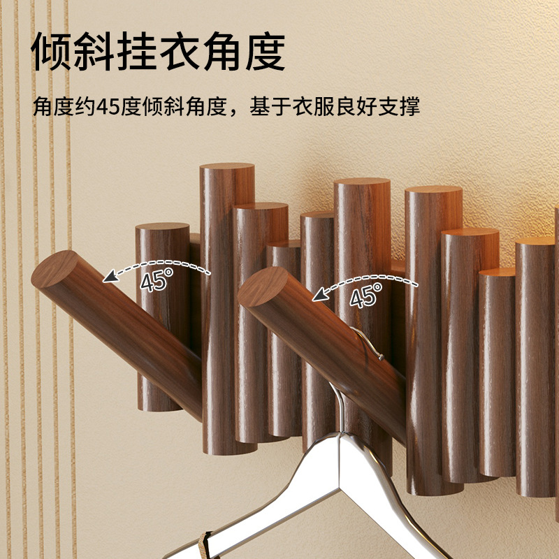 Gancho de ropa de madera sólida puerta colgante de ropa colgante de puerta de entrada puerta de entrada llave de pared gancho de ropa gancho de pared piano