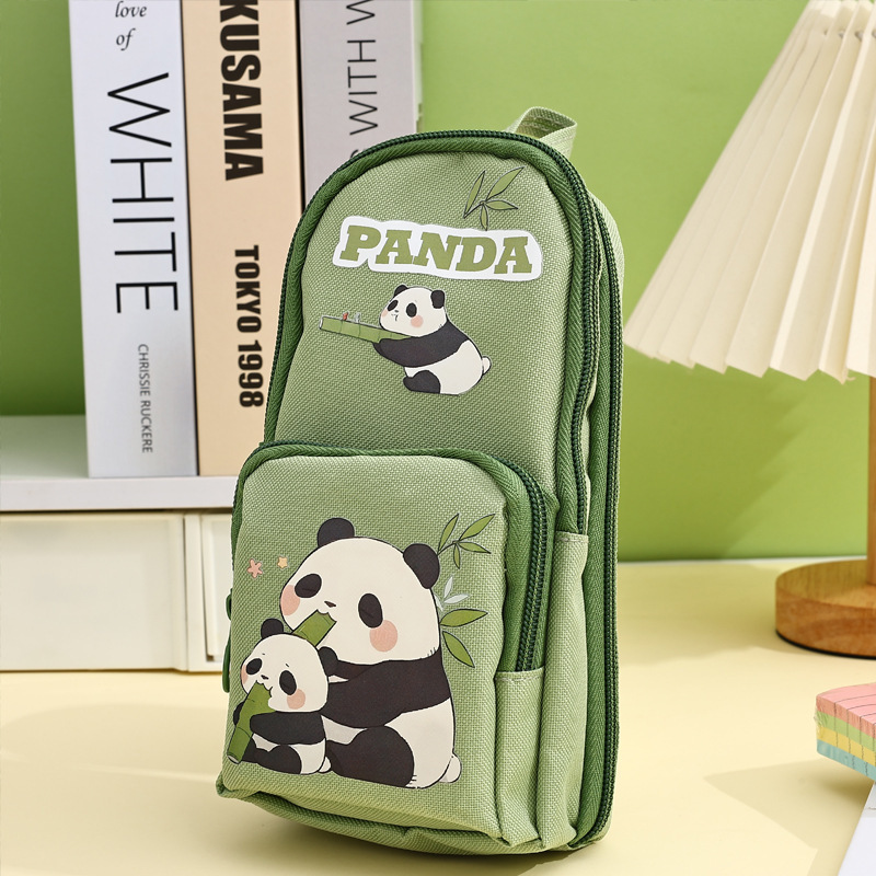 Mochila escolar de dibujos animados coreanos, estuche para lápices, caja de papelería de gran capacidad Kapibala, bolso de papelería de alto valor de estilo ins lindo