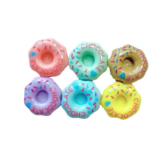 simulation snack play bread circle resin accessories cream glue diy ornaments hair accessories head rope cup shoe flower decoration