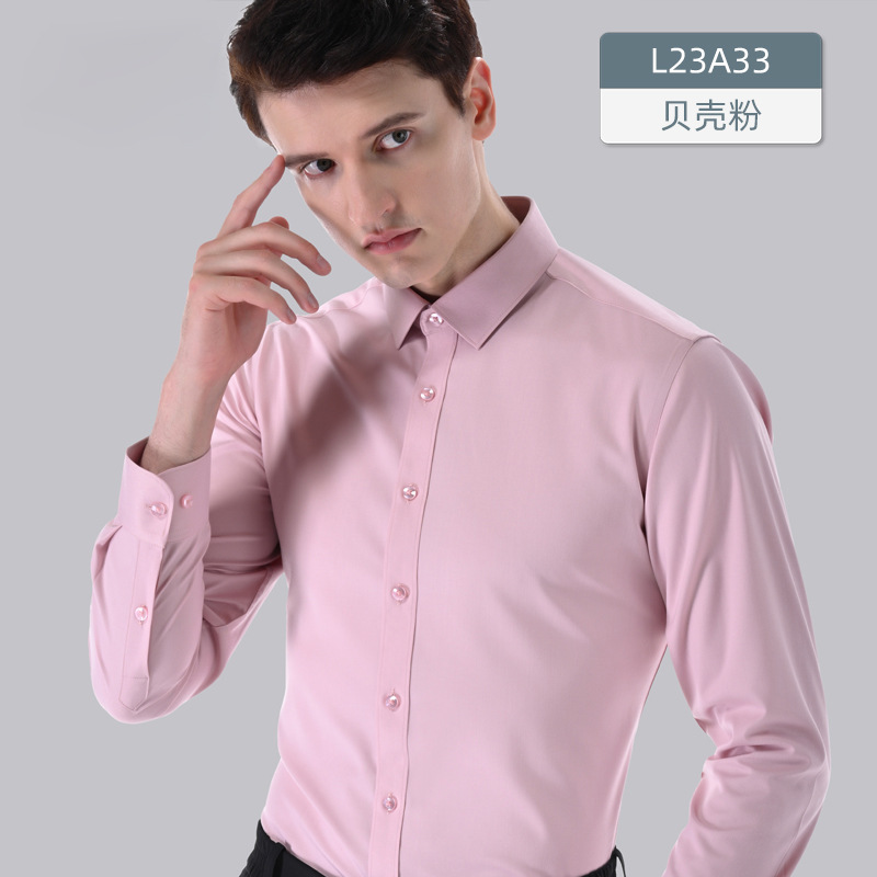 Camisa de Manga Larga de Fibra de Ajenjo para Hombre, Antibacteriana y Sin Planchado image 9