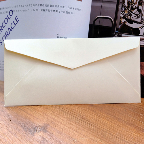No. 5 blank A4 letter paper storage Western-style triangle retro kraft paper envelope special paper black envelope