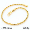 Fashionable accessory stainless steel with pigtail, bracelet, European style, simple and elegant design, 4/6/8mm