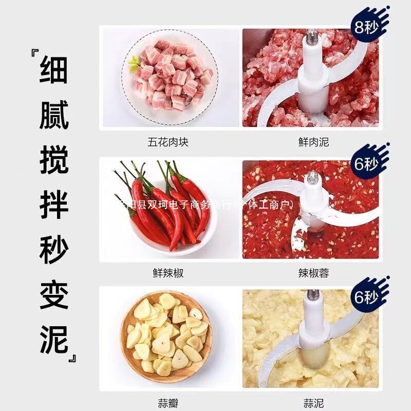 德国全自动电动家用绞肉机不锈钢搅菜粉碎机多功能搅拌机辣椒料理|undefined