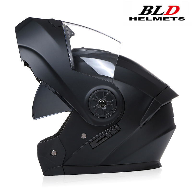 BLD transfronterizo para cascos de motocicletas eléctricas cascos completos cascos de doble lente cuatro estaciones al por mayor