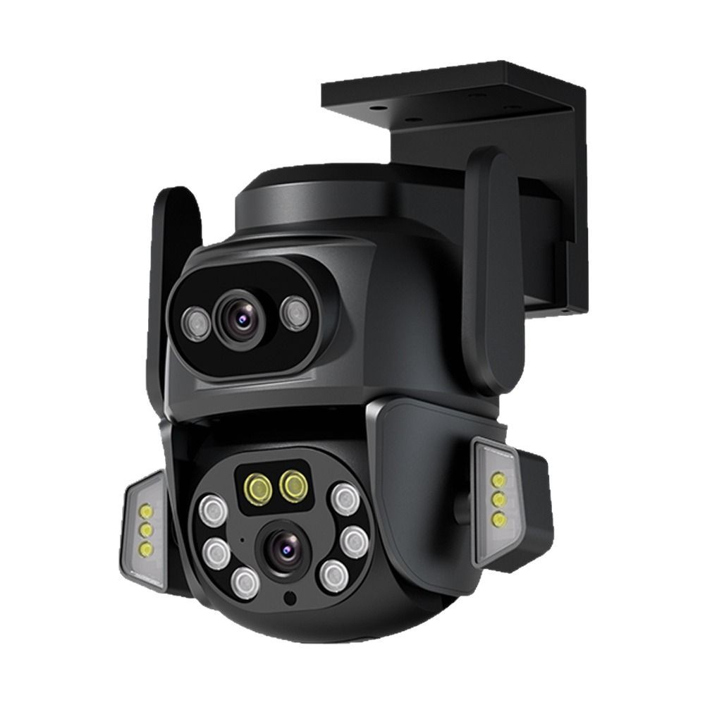 3D Positioning Mobile Phone Gun Ball WiFi Surveillance Camera Dual Screen Outdoor Waterproof Full Color Night Vision_voghion.com