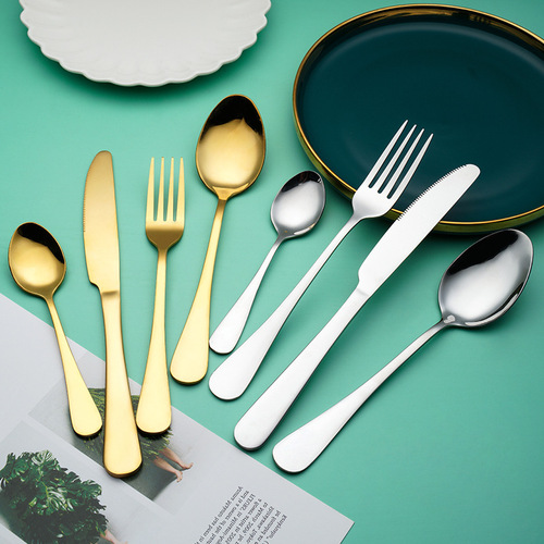 1010 series stainless steel tableware cross-border Amazon hotel home use Western steak knife, fork and spoon manufacturer wholesale