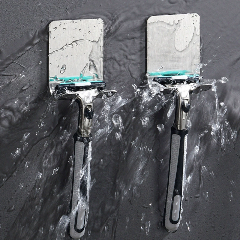 Нержавеющая сталь для бритвы без пробивания полки многофункциональная ванная комната настенная вилка сильная наклейка оптовая продажа