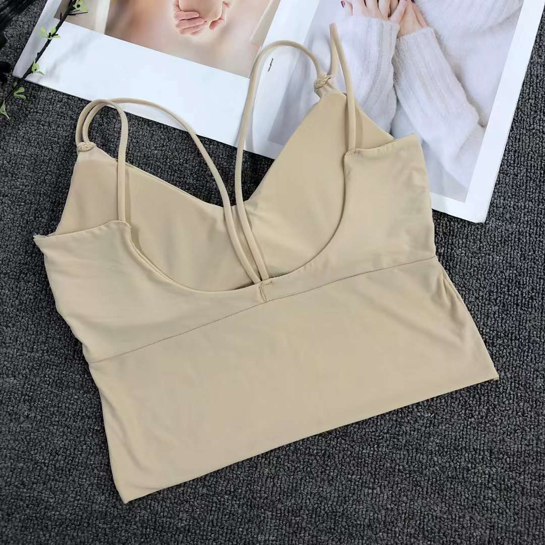 Nueva inconsútil alto elástico belleza de alta calidad las mujeres chaleco inalámbrico yoga sujetador ropa interior deportiva al por mayor