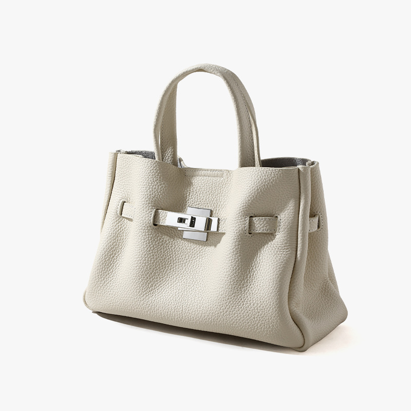 Cross-Border Genuine Leather Women's Bag Business Commuter Handbag Crossbody Small Bag Top Grain Cowhide Tote Bag Large Capacity - Thumbnail 6