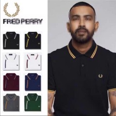 夏の麦の穂のpoloのシャツのカジュアルな半袖の男性のシャツは郵送します。