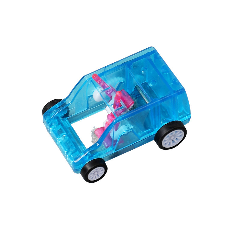 学生の子供のミニデスクトップの清潔な車の鉛筆のくずの消しゴムの掃除器のごみの車の手は滑車の子を押します。|undefined