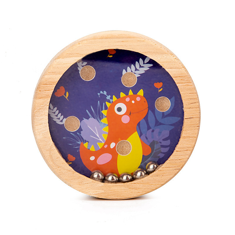 Weiwei Tiger Wood Play Pocket Balance Bead Juego de entrenamiento de coordinación ojo-mano para niños Puzzle Ball Rolling Toys de madera