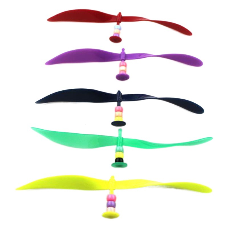 Creative DIY detachable propeller hat accessories bamboo dragonfly personality baseball cap luminous propeller wholesale