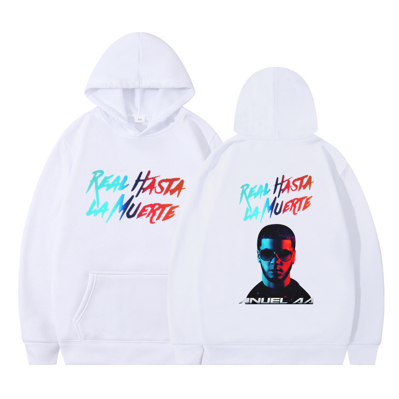 Otoño/invierno transfronterizo real hasta la muerte2D impresión tendencia hombres y mujeres europeos y americanos suéter con capucha