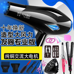 Hair salon hair dryer household high-power hot and cold air speed drying barber shop professional hair dryer blue light hair care dormitory
