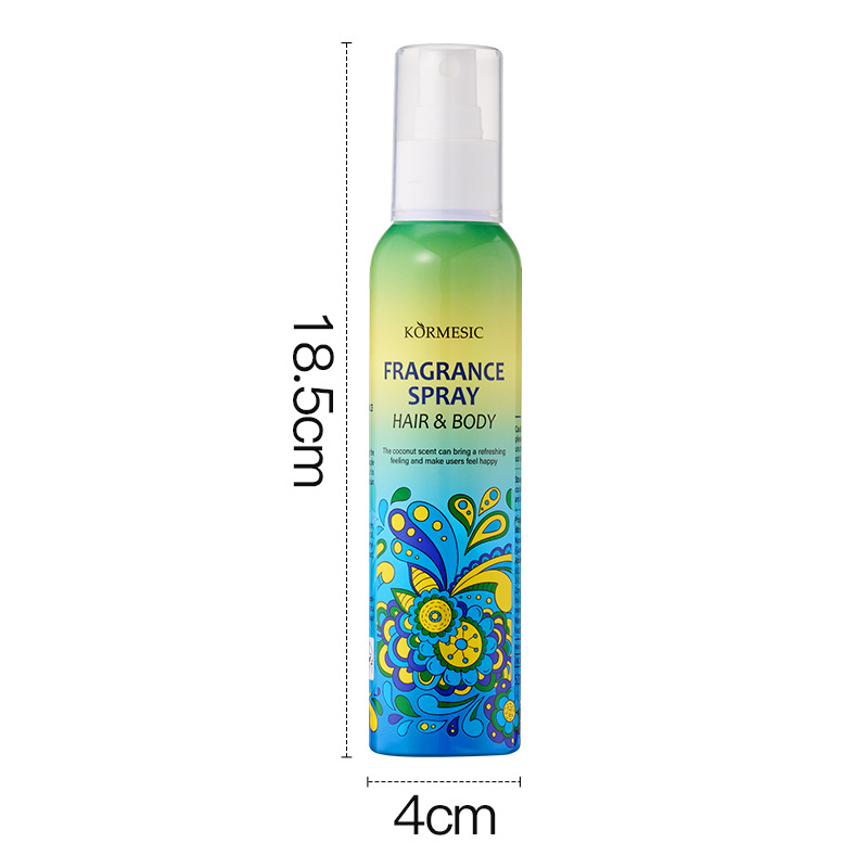 KORMESIC Hair and Body Fragrance Spray-Coconut 150ml [Cross-border sales, domestic sales prohibited, purchase implies disclaimer and responsibility
