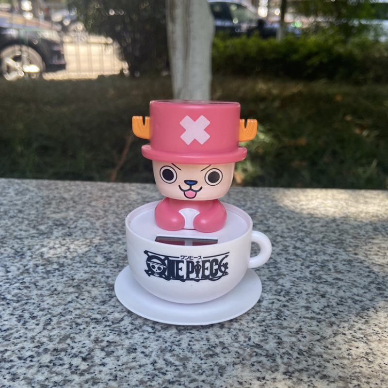 ソーラー人形 リラックマ カー用品 車の装飾品 かわいい首振りコーヒーカップ人形装飾 KT|undefined
