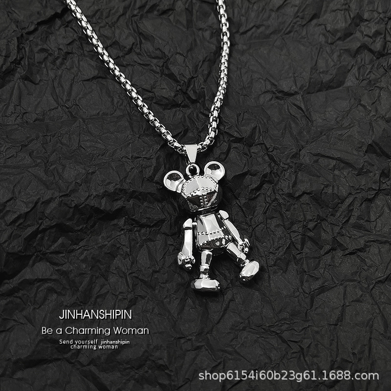 可活动小熊-钛钢链60cm.jpg