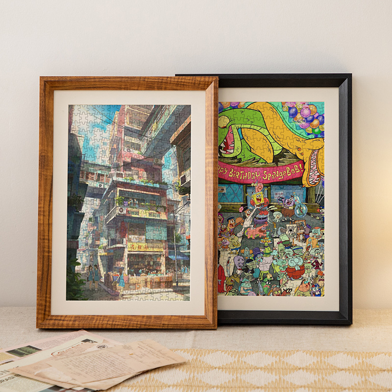 Jigsaw Puzzle Photo Frame 1000 Pieces 500 Framed Picture Frame 300 Pieces Frame 50X70 Customized * 75 Puzzle Photo Frame Framed