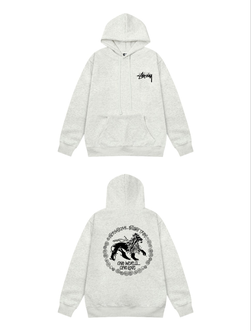 사자 밝은 회색