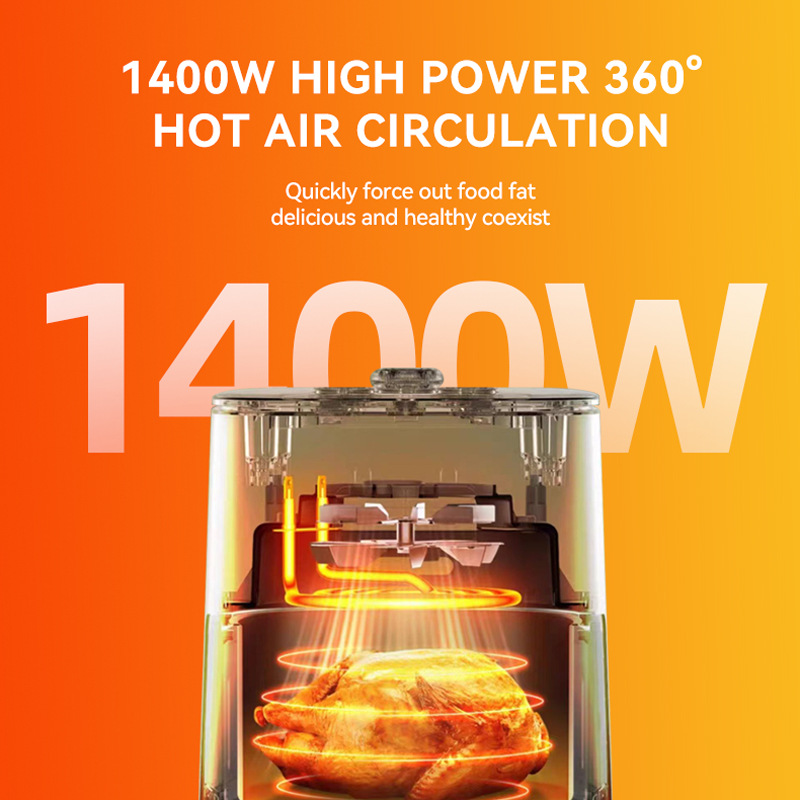 7.5L6L5.5L4.5L Cross-border Air Fryer Household Large Capacity Electric Fryer European Regulations American Regulations British Regulations Spot