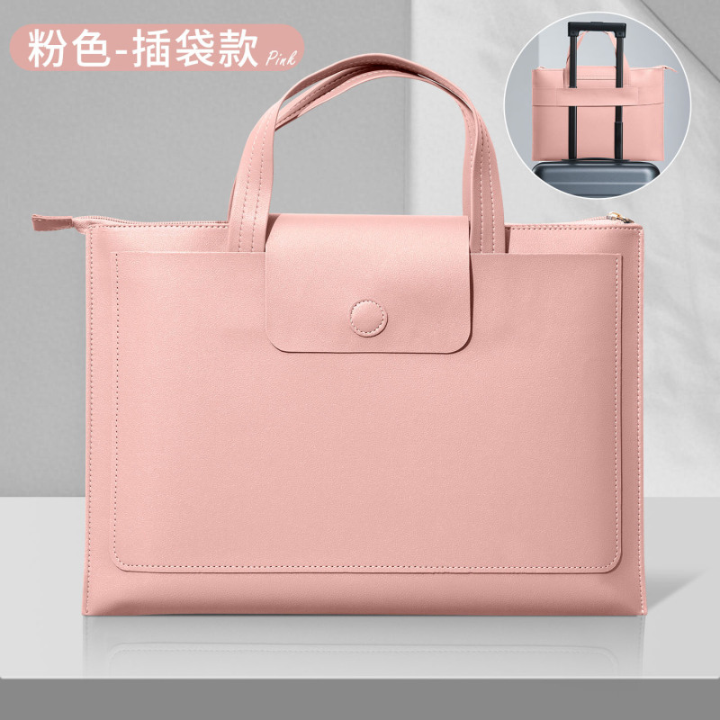 A4皮质商务文件袋手提公文包会议资料袋手提拉链式大容量定制logo|undefined