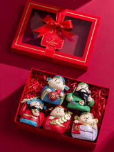 五路财神爷小摆件玄关酒柜桌面装饰品办公室招财礼品生日新年礼物