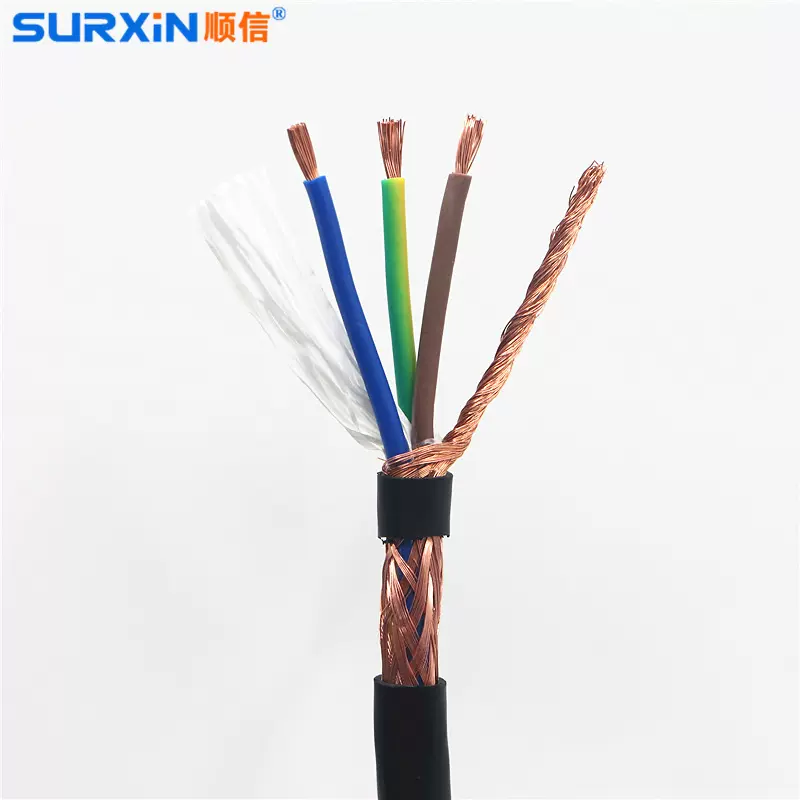 加工定制SURXiN顺信RVVP-3*1.0铜芯聚氯乙烯绝缘屏蔽聚氯乙烯护套