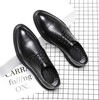 Footwear English style, breathable black trend classic suit for leisure, Korean style
