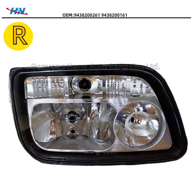 El conjunto de faros Actros MP2 es adecuado para accesorios de camiones Mercedes-Benz faros de bomba halógena 9438200261
