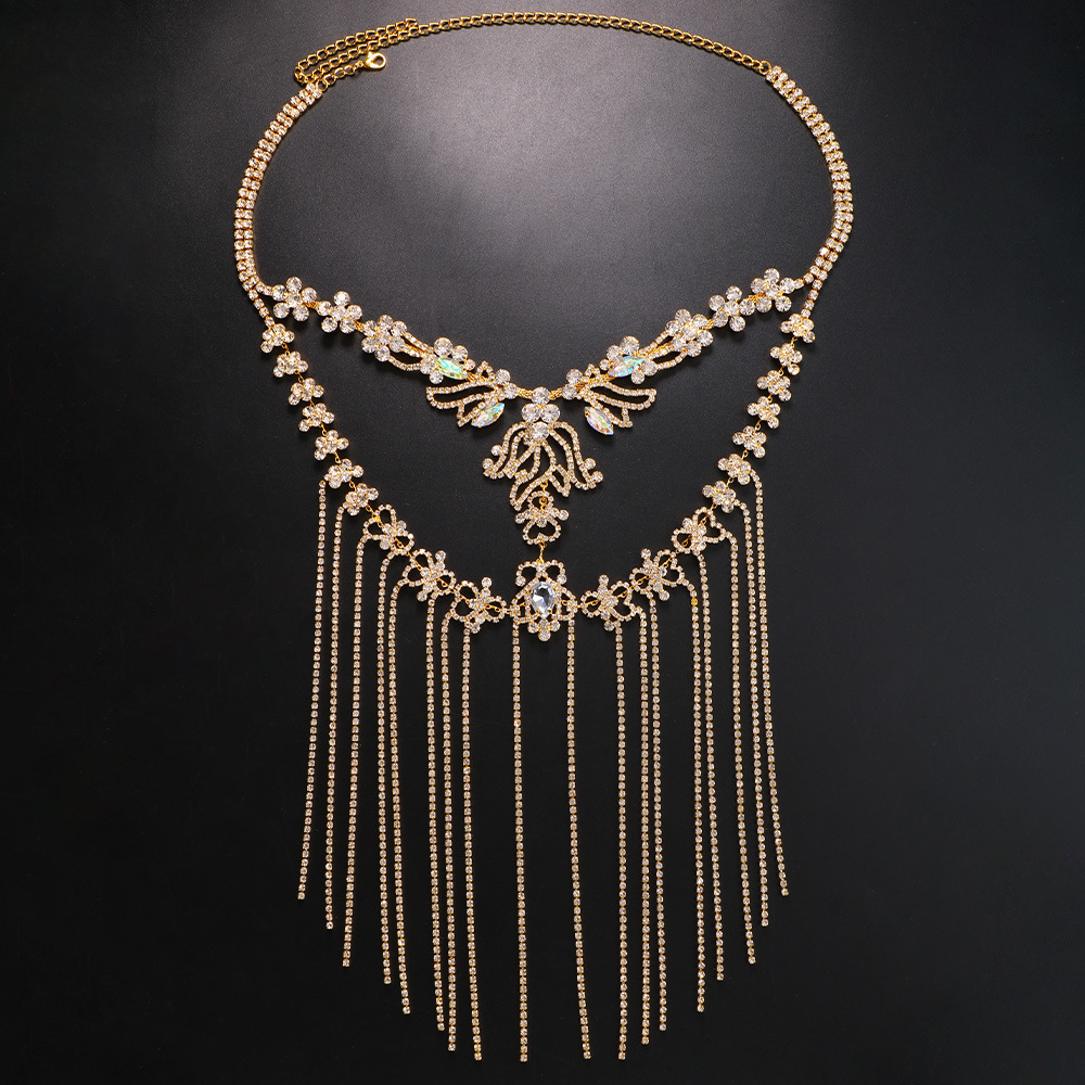 Nuevo rhinestone personalizado máscara femenina europea y americana sexy estilo exótico largo borla máscara simple accesorios máscara