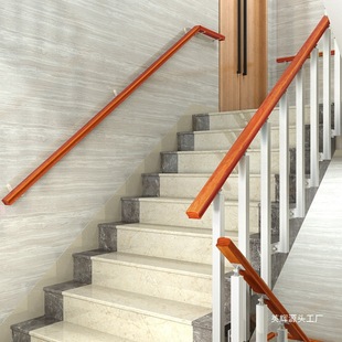 Stair Loft Railing Handrail Modern Simple Solid Wood Guardrail Indoor Apartment Balcony Living Room Villa Iron Art Home