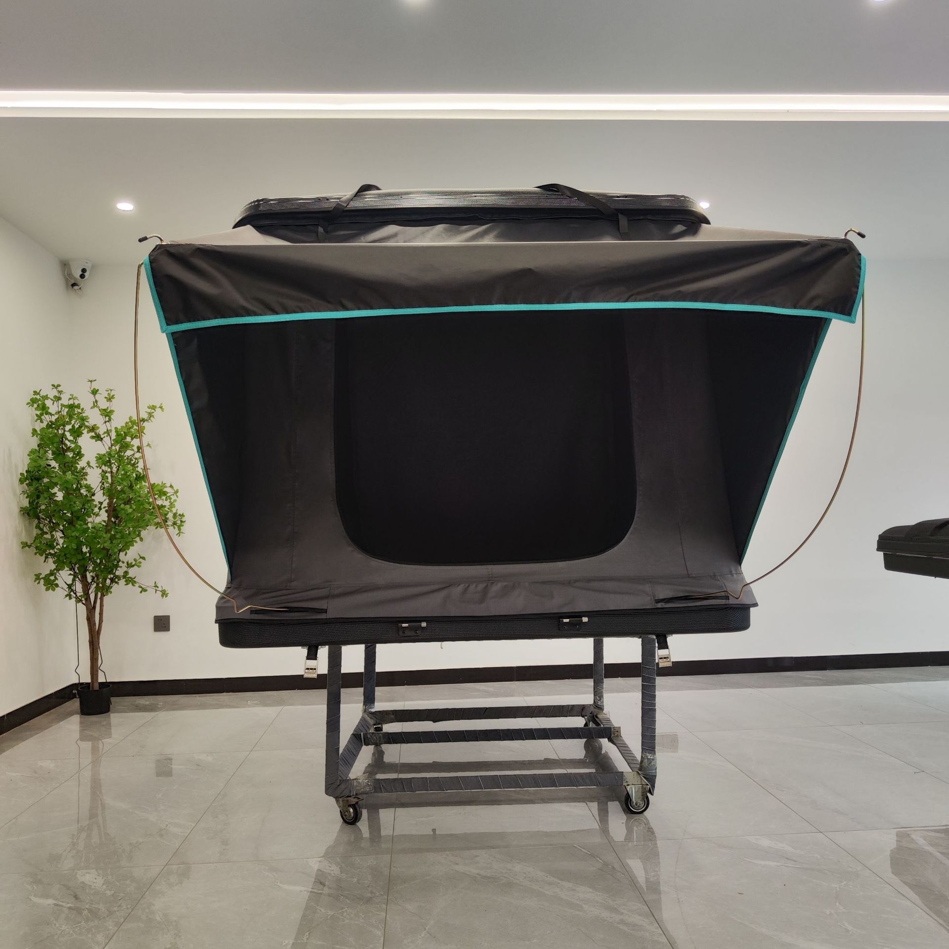 Cross-Border Abs Composite Triangular Tent Outdoor Camping Quick-Opening Folding Tent Suv Car Roof Tent
