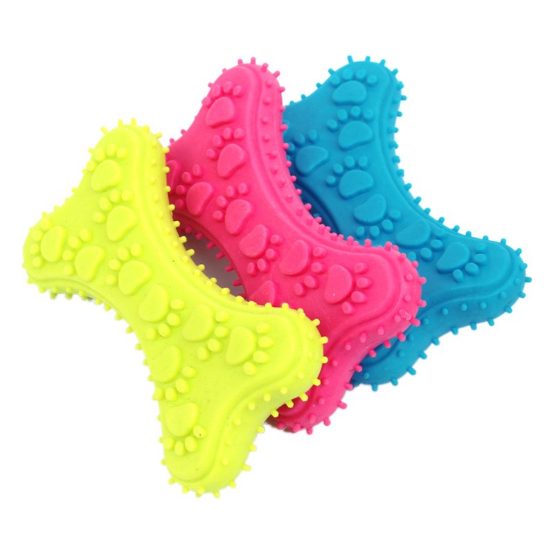 Juguete para mascotas perro TPR juguete de goma sonido ventilación juguete bola perro entrenamiento perro juguete interactivo