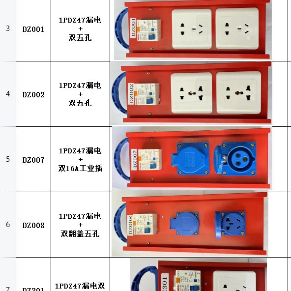 工程手提箱 建筑工地手提箱施工手提箱 DZ47LE漏电手提箱 DZ47LET