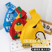 跨境针织包定制小众设计韩版新款百搭托特包女士上班手提包小拎包